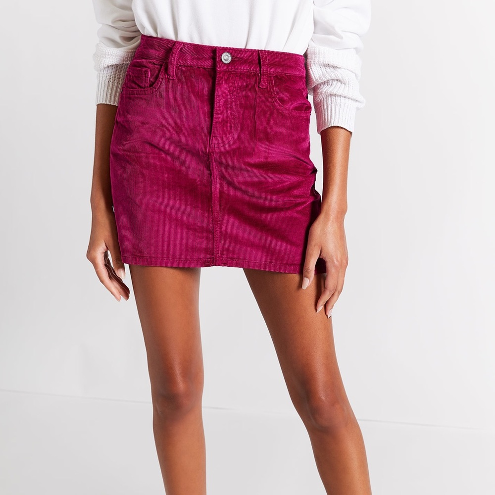Current/Elliott Corduroy magenta mini skirt - Size 24